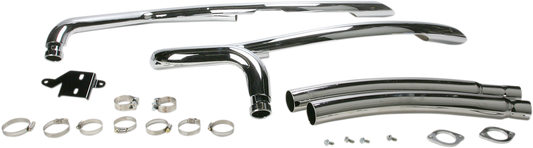 COBRA Speedster Swept Exhaust - Chrome - M90 3223