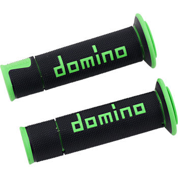 DOMINO A450 Grips - Domino - Black/Green A45041C4440B7-0