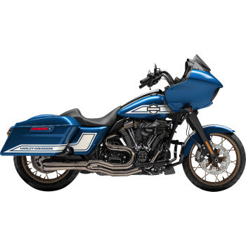 BASSANI XHAUST Road Rage II 2-into-1 Mid-Length Exhaust System - Mercury Black Chrome 1F72M