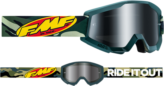 FMF PowerCore Goggles - Assault - Camo - Silver Mirror F-50051-00001 2601-3011