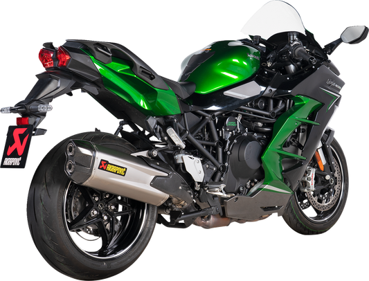 AKRAPOVIC Slip-On Line Muffler - Titanium Ninja H2 SX SE+ 2021-2023 S-K10SO30-HGIT 1811-4315