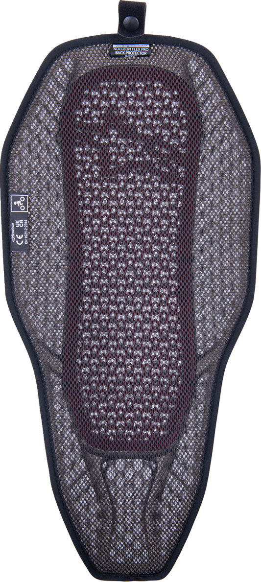 ALPINESTARS Nucleon Flex Proi Full Back Protection Insert - Transparent Smoke/Red - Small 6526323-003-S