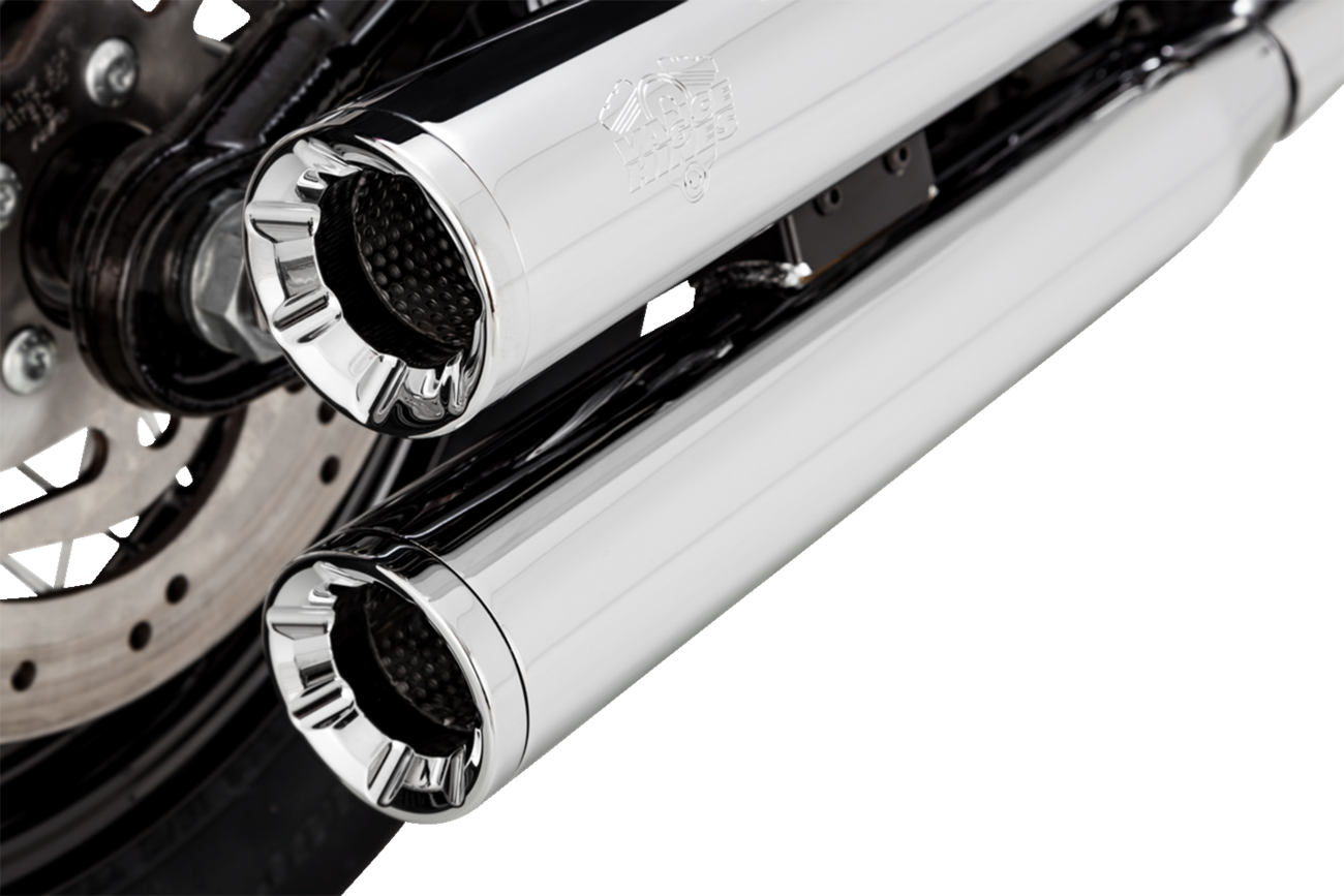 VANCE & HINES Eliminator 300 Slip-On Mufflers - Chrome Softail 2018-2022 16312