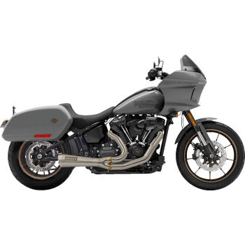 BASSANI XHAUST 2-into-1 Ripper Short Exhaust System - Stainless Steel Softail 2018-2023 1S74SSE