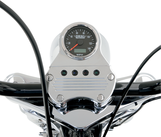 DRAG SPECIALTIES Snap-In Indicator Light - Turn - Black Bezel 160901