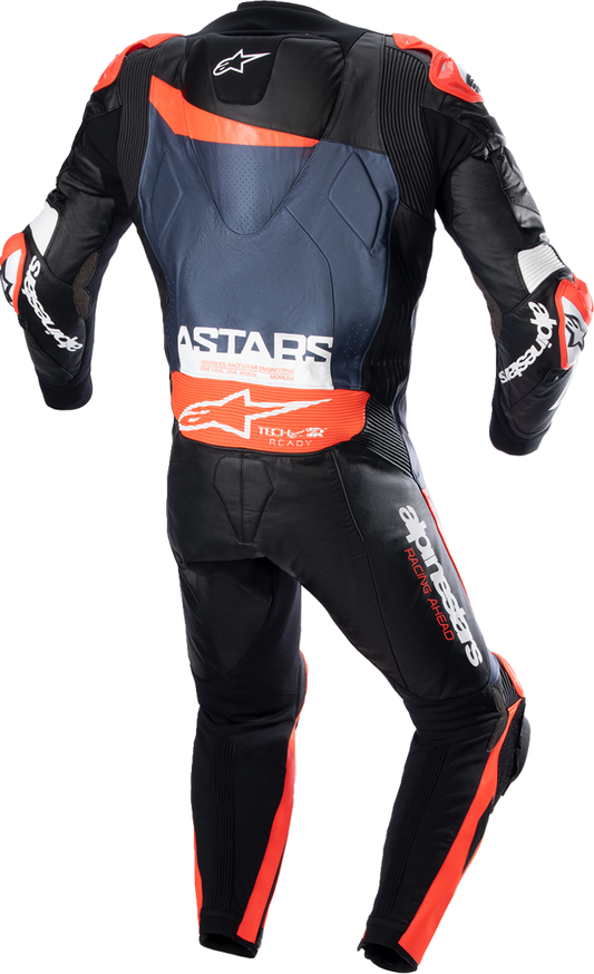 ALPINESTARS GP Plus v4 Leather Suit - Black/Red Fluo/Blue - US 42 / EU 52 3150523135752