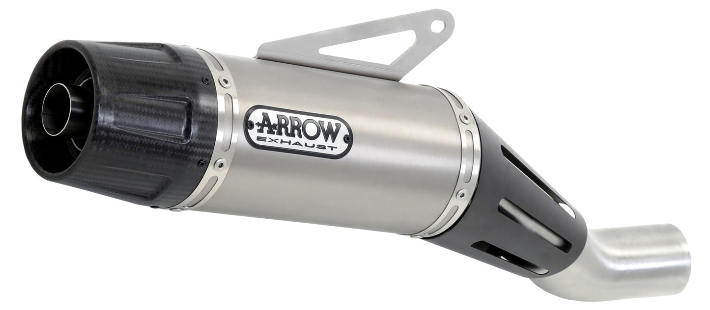 Arrow Yamaha Xsr 900'16 Homol. Nichrom Jet-Race Silencer With Carbon End Cap For Arrow Collectors 71849jrn