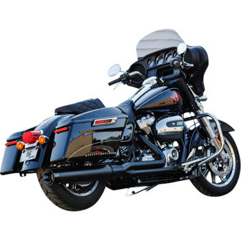 S&S CYCLE 2-into-1 Sidewinder Exhaust System - 50-State - Black - M8 Touring 550-0759
