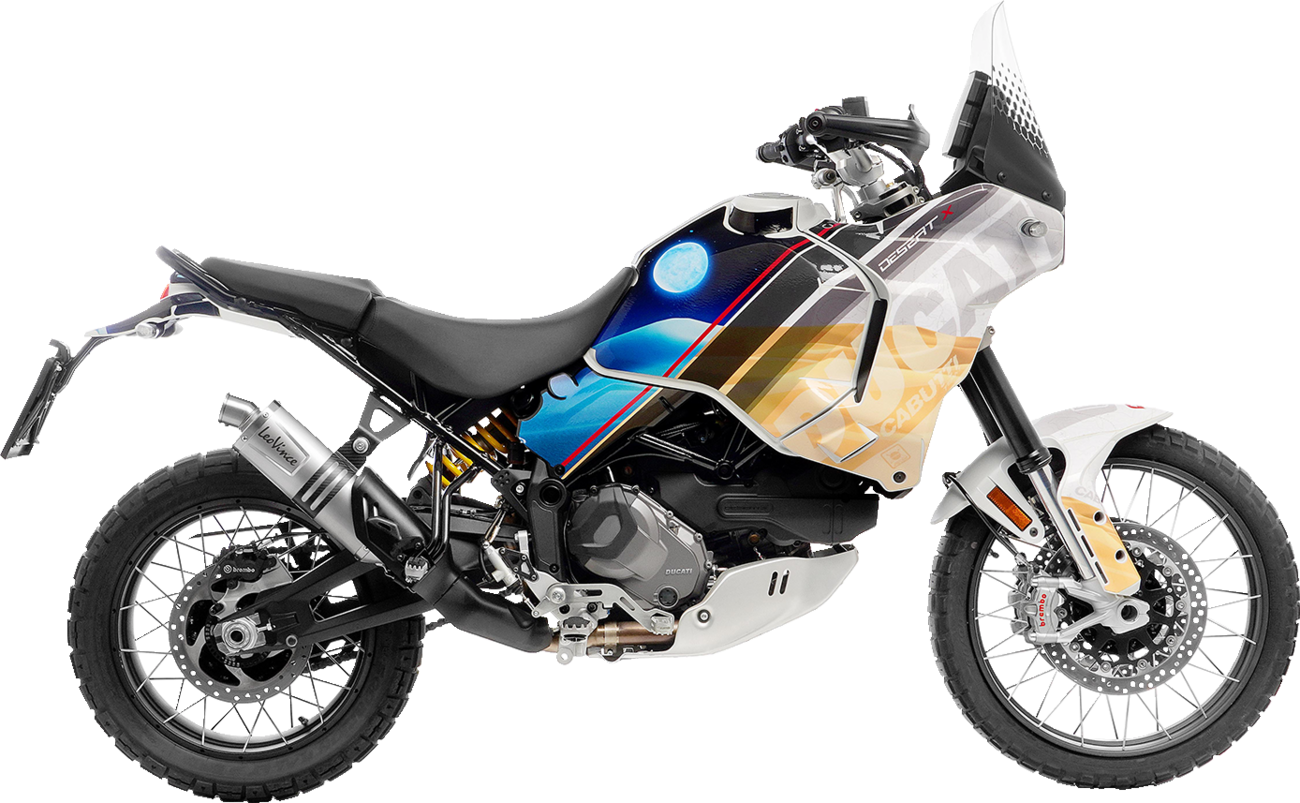 LEOVINCE LV One EVO Slip-On Muffler - Stainless Steel Ducati DesertX 2022-2023  14428E 1811-4442