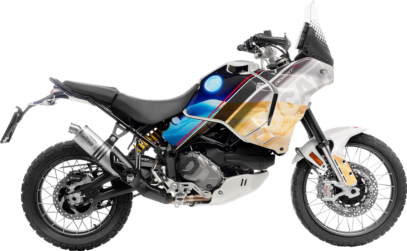 LEOVINCE LV One EVO Slip-On Muffler - Stainless Steel Ducati DesertX 2022-2023 14428E 1811-4442