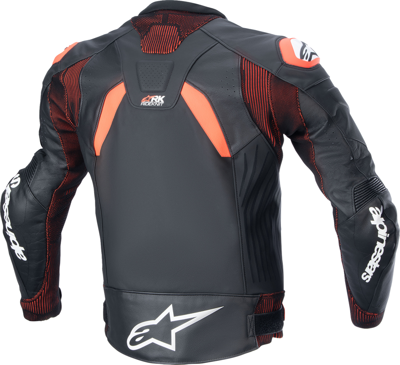 ALPINESTARS GP Plus R v4 Rideknit® Leather Jacket - Black/Red Fluo/White - 50 3100324-1321-50