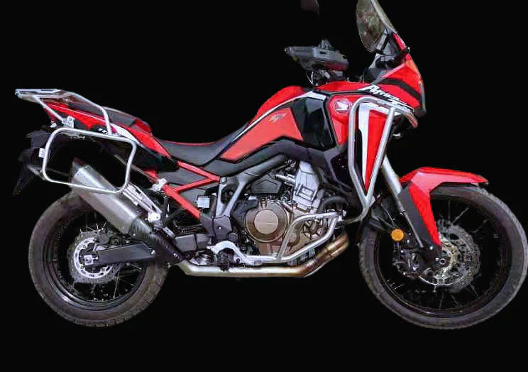 Vandemo Honda Africa Twin CRF1100L Adventure Titanium Exhaust System HONAFT1100TIEXHA