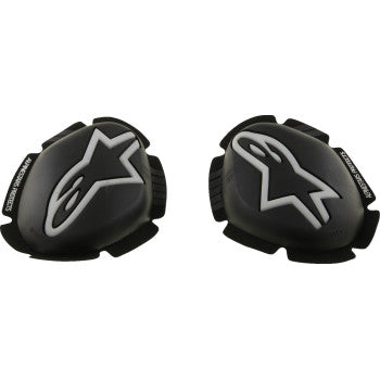 ALPINESTARS GP Tech Knee Sliders - Black/White 6400126-12