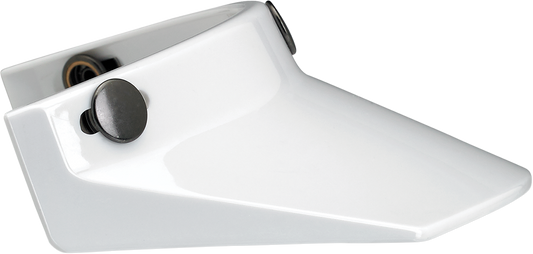 BILTWELL Moto 3-Snap Visor - White 2002-562