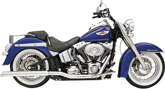 BASSANI XHAUST Chrome Mufflers - Slash-Down 31117C