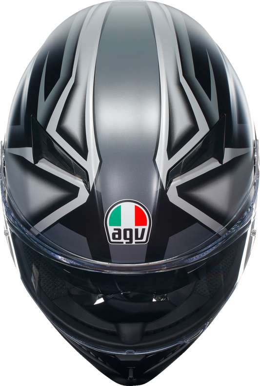 AGV K3 Helmet - Compound - Matte Black/Gray - Small 2118381004008S