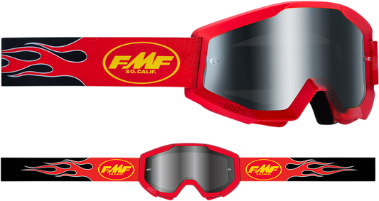 FMF PowerCore Sand Goggles - Flame - Red - Smoke F-50053-00003 2601-3015