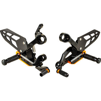 GILLES TOOLING Adjustable Rearset - Black - KTM 790/890 Duke VCR38GT2-KT04