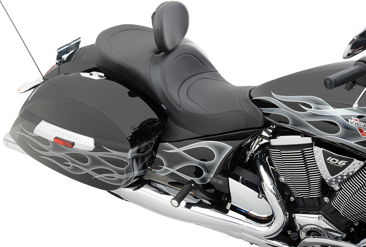 DRAG SPECIALTIES Seat - Low-Profile - Touring - Mild Stitched - Black 0810-1540