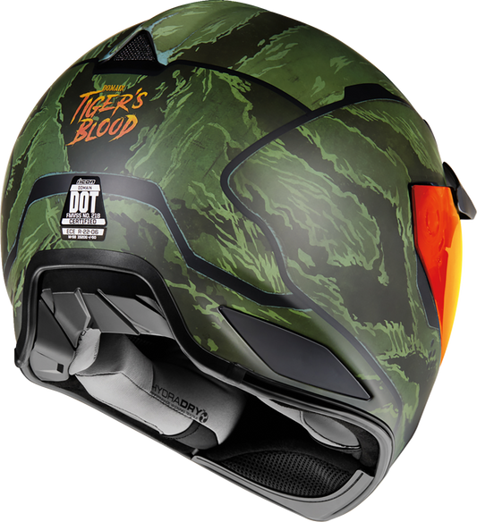 ICON Domain™ Helmet - Tiger's Blood - Green - 2XL 0101-14928