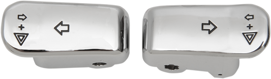 DRAG SPECIALTIES Turn Signal Switch Extension Caps - '96+ - Chrome 77448C
