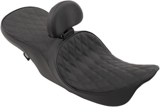 DRAG SPECIALTIES Low Forward Touring Seat - Double Diamond - Driver Backrest 0801-1169
