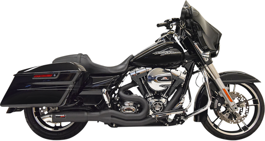 BASSANI XHAUST 2:1 Exhaust - Black 1F68B