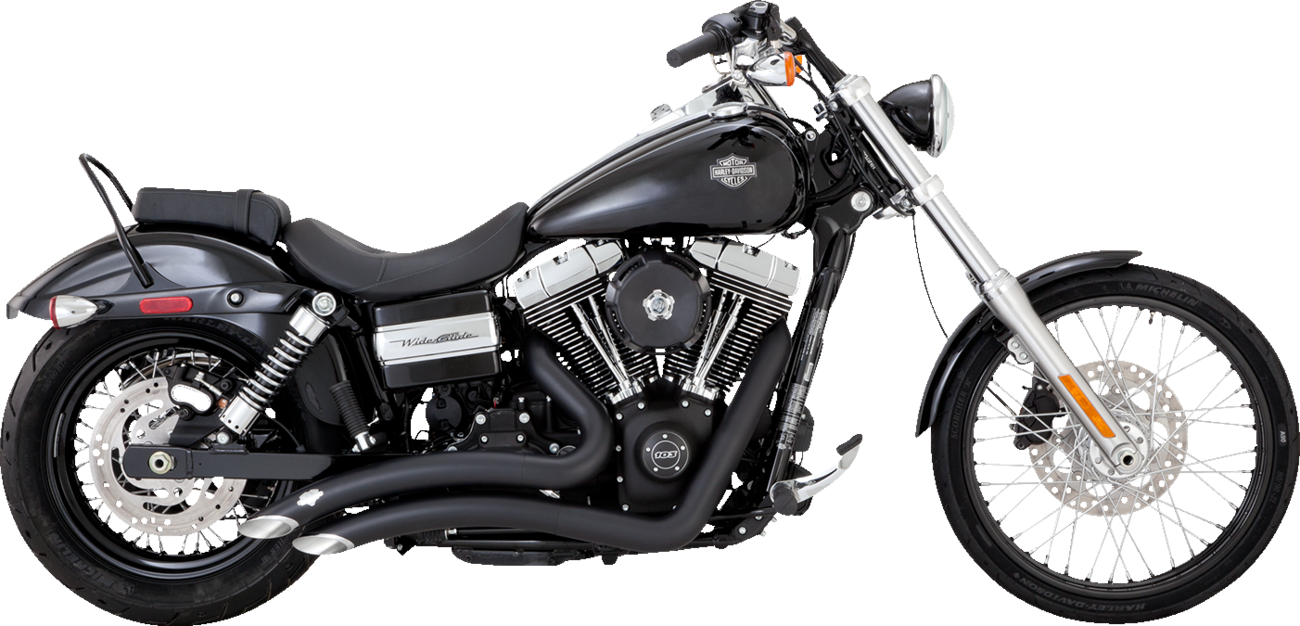 VANCE & HINES Big Radius Exhaust System - Black Low Rider 43371