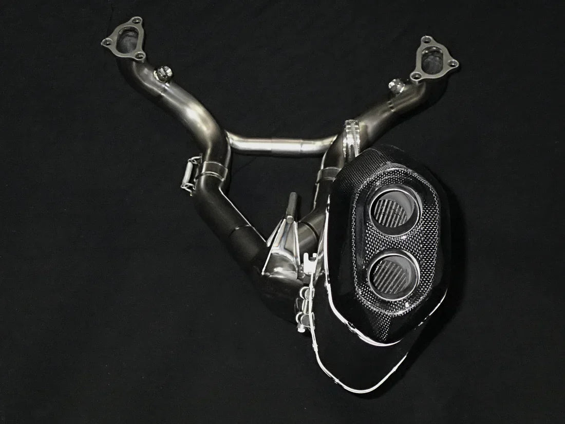 Vandemon BMW R1250GS and Adventure Titanium Exhaust System & OEM Valve Function BMWR1250GSTIEXHCFV