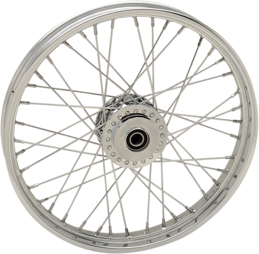 DRAG SPECIALTIES Front Wheel - Single Disc/No ABS - Chrome - 21"x2.15" - '08+ XL FITS 08-20 MODELS 64424