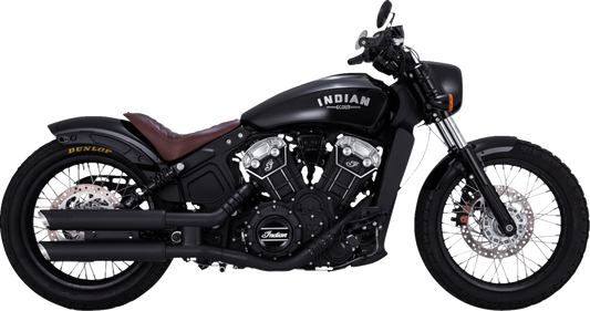 VANCE & HINES 3" Twin Slash Slip-On Mufflers - Black 48323