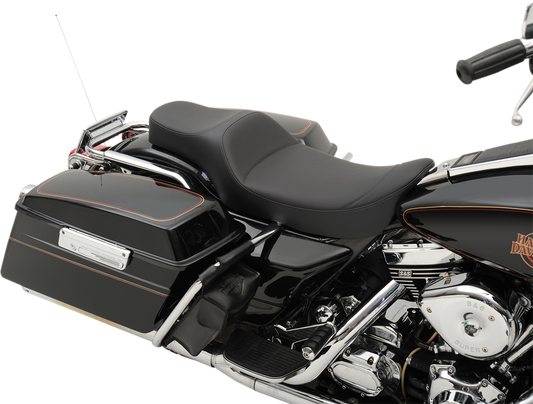DRAG SPECIALTIES Extended Reach Predator Seat - Mild Stitched - FL '97-'07 0801-1127