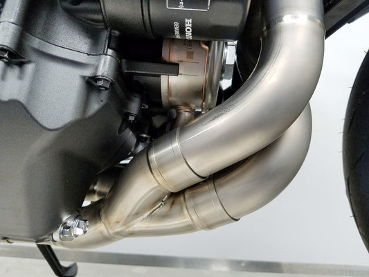 Graves motorsports full titanium exhaust system - carbon silencer 200mm CBR1000RR 17-25 EXH-17CB1-FTC