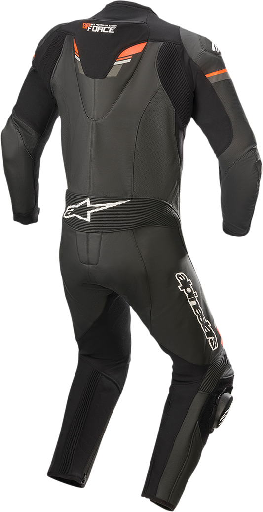 ALPINESTARS GP Force Chaser 1-Piece Leather Suit - Black/Red Fluorescent - US 44 / EU 54 3150321-1030-54