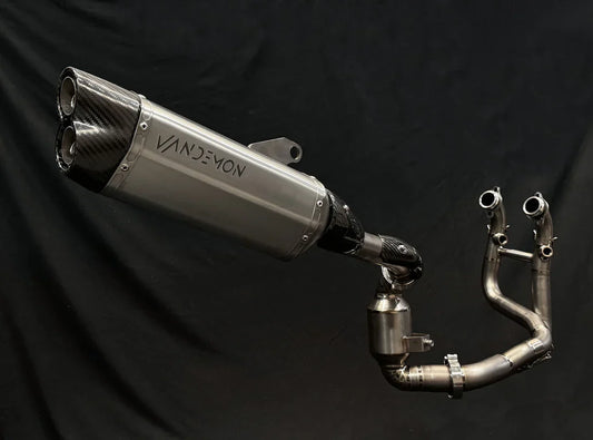 Vandemon CFMOTO 800MT Adventure Titanium Exhaust System CFMOTOMT8ADEXHBRA