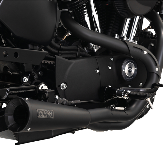 VANCE & HINES Upsweep 2-into-1 Exhaust System - Stainless Steel - Black 47627