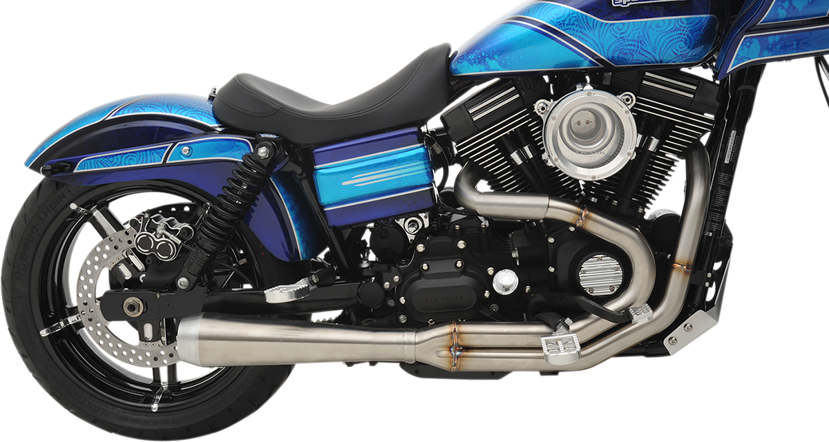 BASSANI XHAUST Road Rage 3 Exhaust - Stainless 1991-2017 Dyna /Fat Bob 1D1SS
