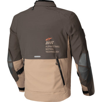 ALPINESTARS AMT-8 Stretch Drystar® XF Jacket - Dark Brown/Dark Khaki - 4XL 3200425-8018-4XL