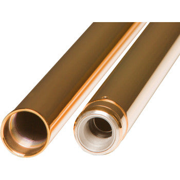 CUSTOM CYCLE ENGINEERING Fork Tubes - Gold - 49 mm - 25.75" Softail 710007