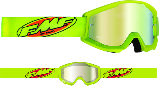 FMF PowerCore Goggles - Core - Yellow - Gold Mirror F-50051-00006 2601-3013