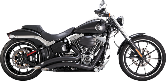 VANCE & HINES Big Radius Exhaust System - Black Breakout FXSB 2013-2017 46365