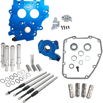 S&S CYCLE Cam Chest Kit without Cams - Chain Drive - Oil Cooled - Chrome Pushrods - Twin Cam 310-1271