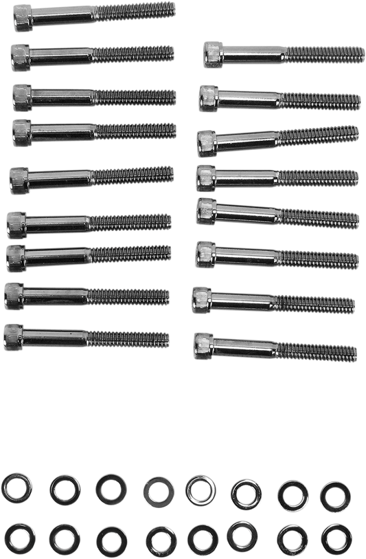 DRAG SPECIALTIES Bolt Kit - Knurled - Primary MK685BK