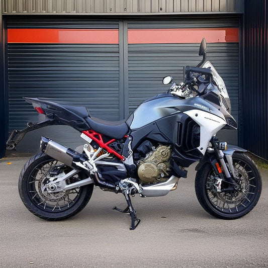 Vandemon Ducati Multistrada V4 Bimodal Stealth Titanium Slip-On Exhaust DUCV4MTSTIMUFWVA
