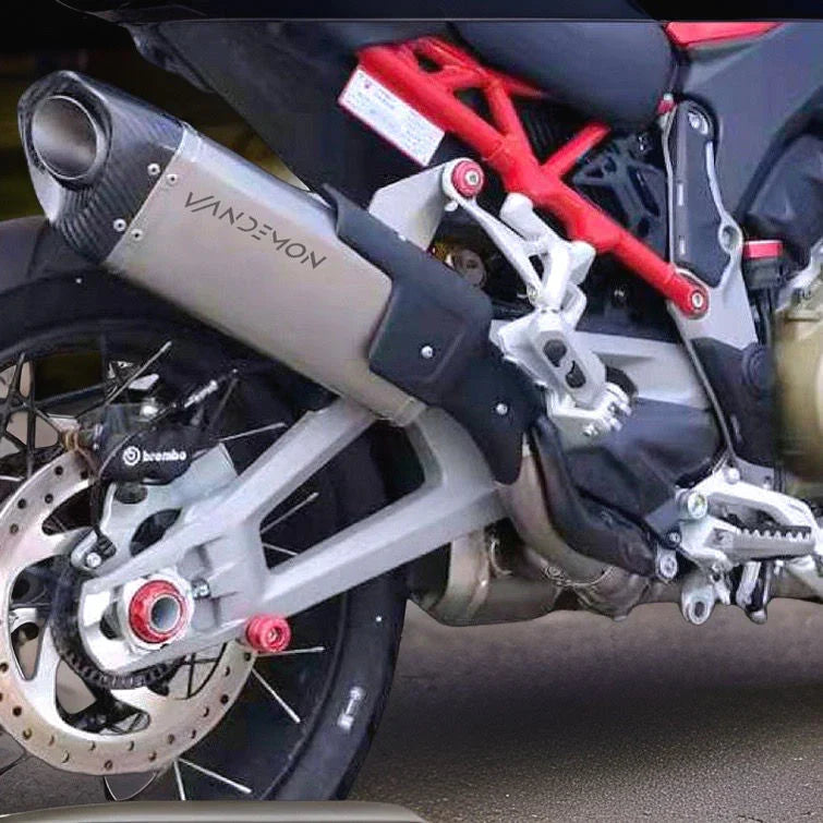 Vandemon Ducati Multistrada V4 Bimodal Stealth Titanium Slip-On Exhaust DUCV4MTSTIMUFWVA