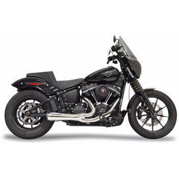BASSANI XHAUST 2-into-1 Ripper Short Exhaust System - Chrome - 49-State Softail 2018-2023 1S73E 1800-2672