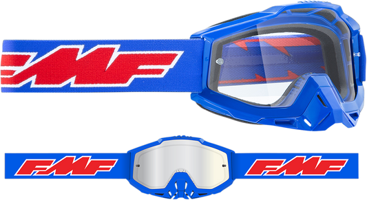 FMF PowerBomb OTG Goggles - Rocket - Blue - Clear F-50041-00002 2601-2990