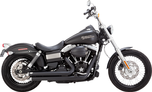 VANCE & HINES Big Shots Staggered Exhaust System - Black 47338