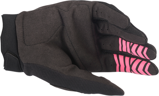ALPINESTARS Women's Stella Full Bore Gloves - Black/Fluo Pink - Large 3583622-1390-L