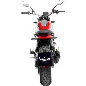 LEOVINCE LV-10 Slip-On Muffler - Black Scrambler 2023-2024 15266FB